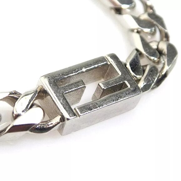 Auth FENDI Chain Bracelet Silver Metal - r10363k - Picture 6 of 9